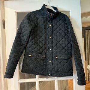 J. Crew Quilted Dark Blue/Green Jacket